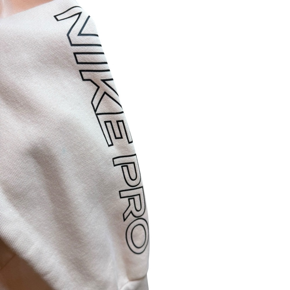 Nike Dr-Fit Pink Boxy Crop Sweatshirt Long Sleeve - Picture 6 of 8